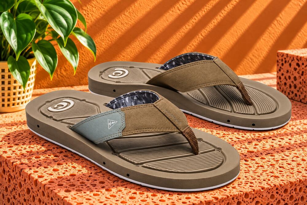 NWT Cobian Draino 3 Men's Quick-Dry Flip Flops Tan Size 10